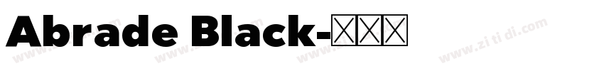 Abrade Black字体转换
